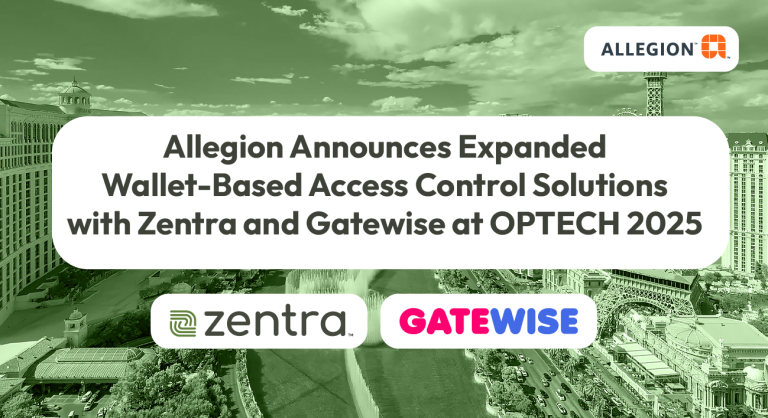 ALLEGION ANNOUNCES EXPANDED WALLET-BASED ACCESS CONTROL SOLUTIONS WITH ZENTRA AND GATEWISE AT OPTECH 2025 